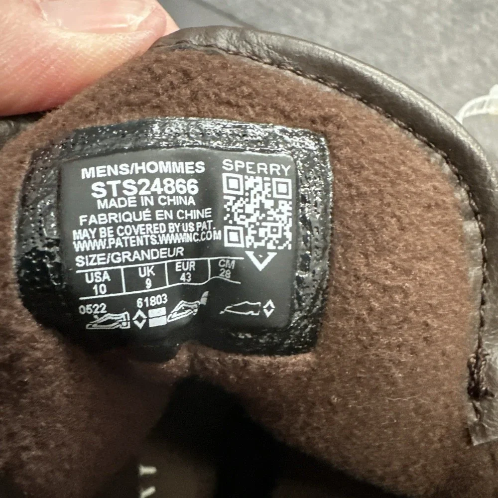 Sperry Men's Top-Sider Saltwater Nylon Brown Duck Boots STS24866‎ Size 10